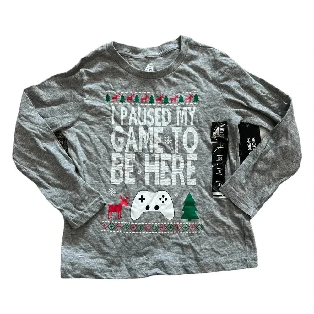 ADTN Gray Holiday Gaming Tee 5